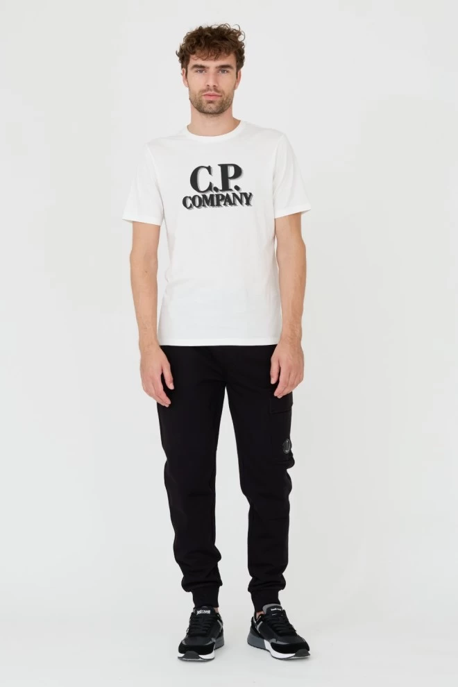 C.P. COMPANY White Short Sleeve T-Shirt