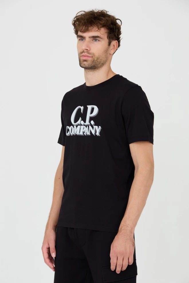C.P. COMPANY Czarny t-shirt Short Sleeve
