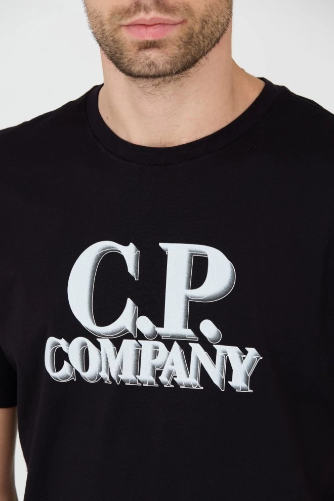 C.P. COMPANY Czarny t-shirt Short Sleeve