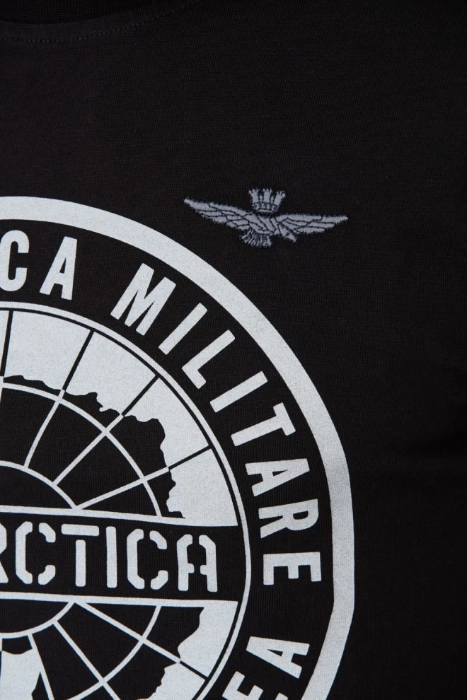 AERONAUTICA MILITARE Czarny longsleeve