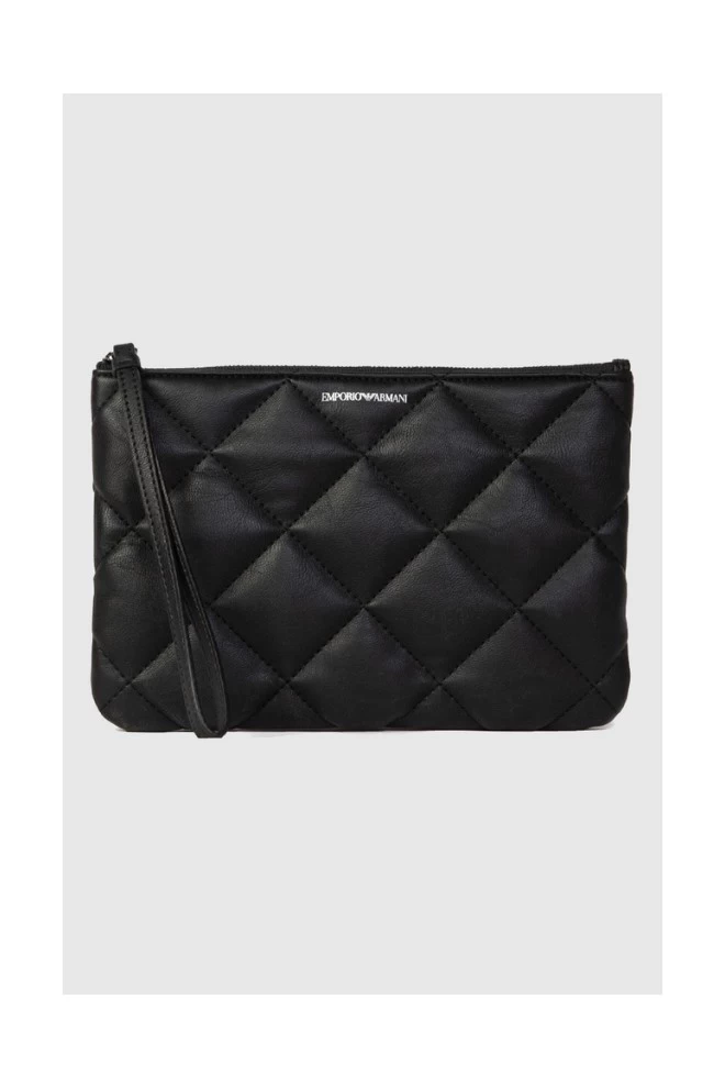 EMPORIO ARMANI Black quilted women's sachet