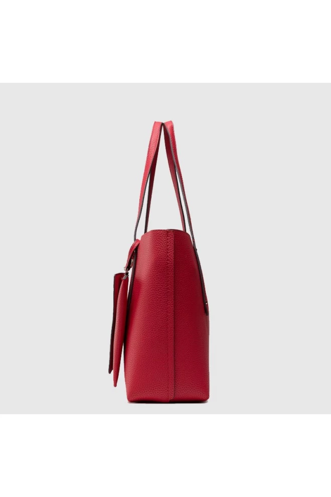 GUESS Large red and beige double-sided handbag