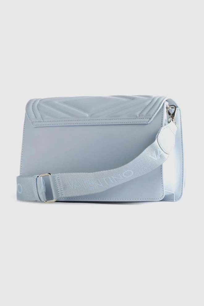 VALENTINO Embossed blue souvenir bag re satchel