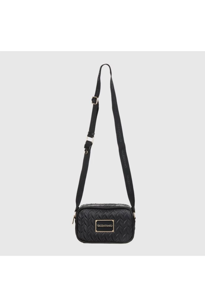 VALENTINO Рельєфна чорна сумочка з прикріпленим саше сонячним рюкзаком