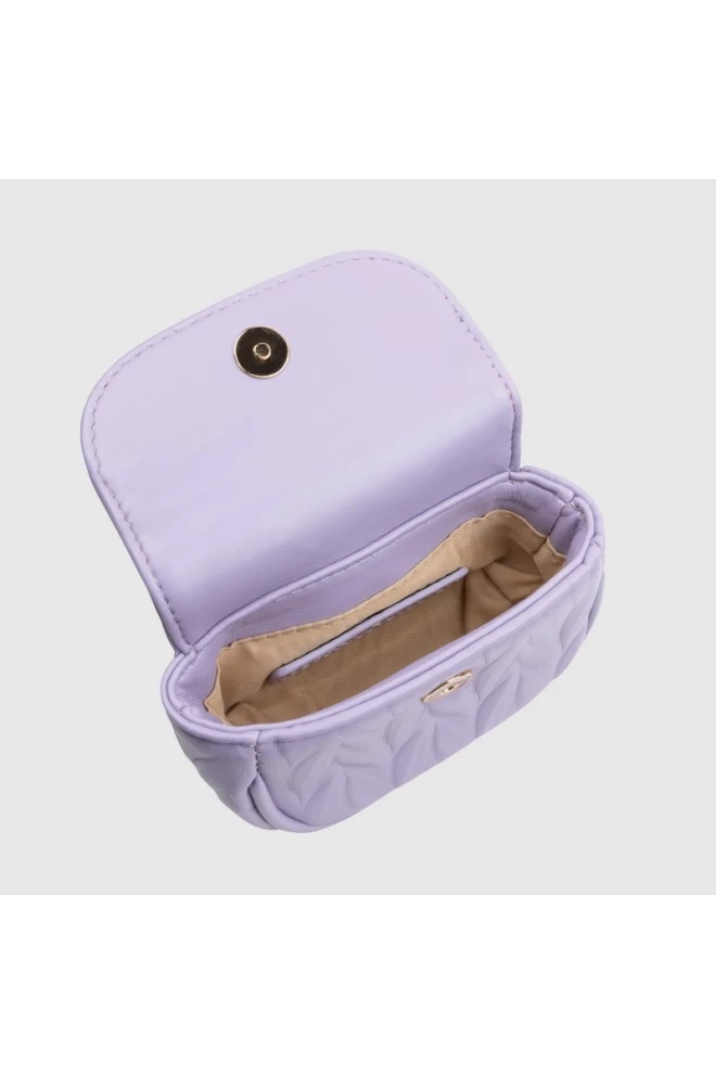 VALENTINO Рельєфна фіолетова сумочка з прикріпленим саше сонячним рюкзаком