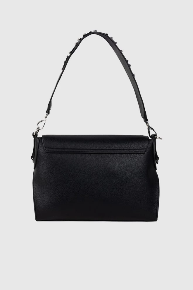 VALENTINO Duża czarna listonoszka haggis