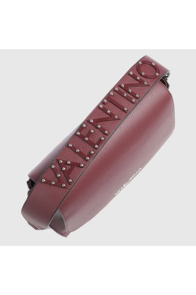 VALENTINO Duża bordowa listonoszka haggis