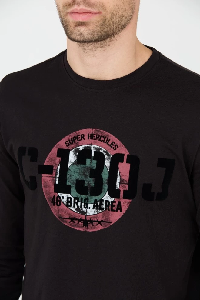 AERONAUTICA MILITARE Black longsleeve