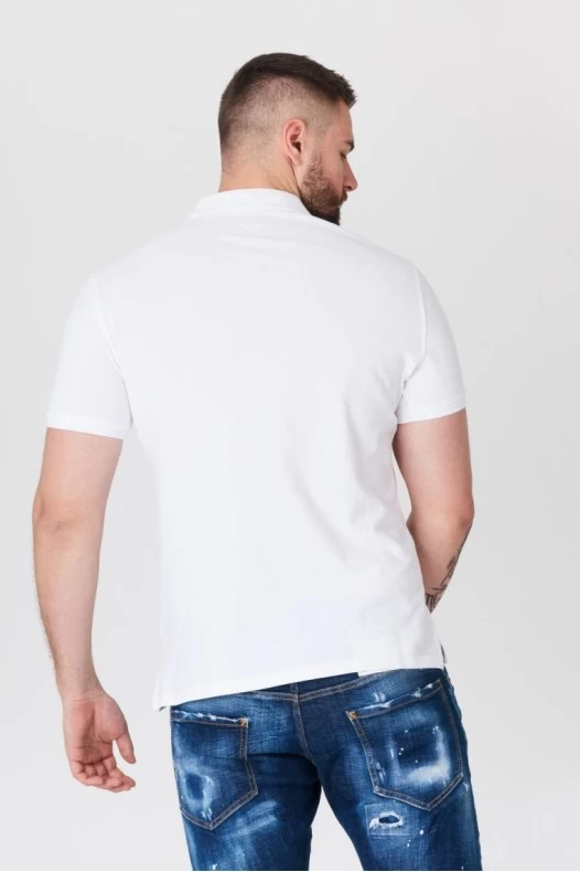 GUESS Biała koszulka polo z...