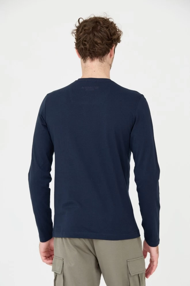 AERONAUTICA MILITARE Granatowy longsleeve