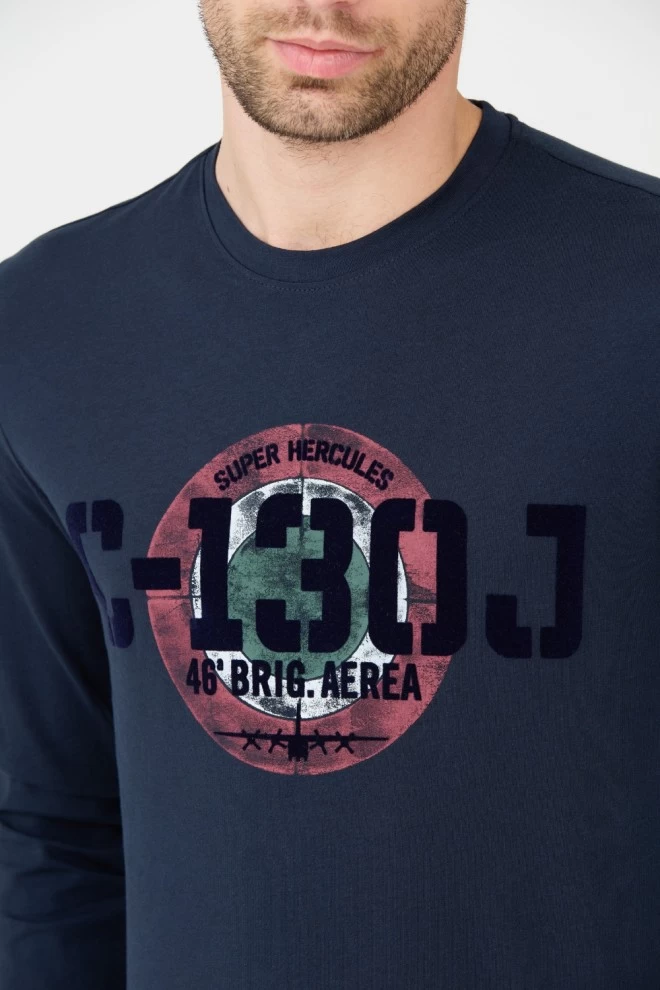 AERONAUTICA MILITARE Navy blue longsleeve