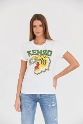 KENZO Biały t-shirt Tiger...