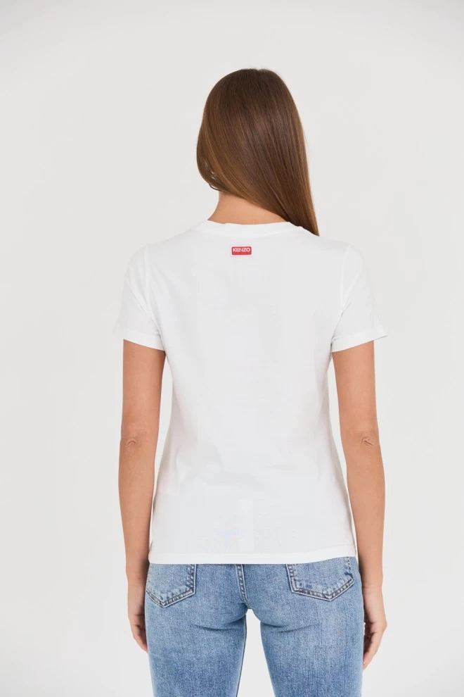 KENZO Biały t-shirt Tiger Varsity crewneck