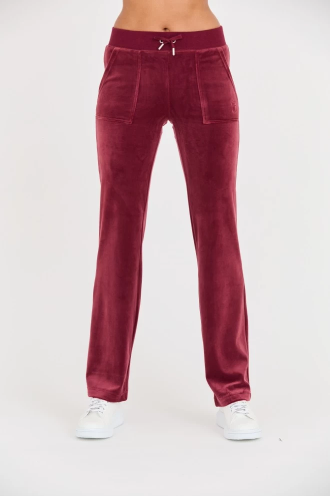 JUICY COUTURE Бордові спортивні штани Del Ray Pocket Pant