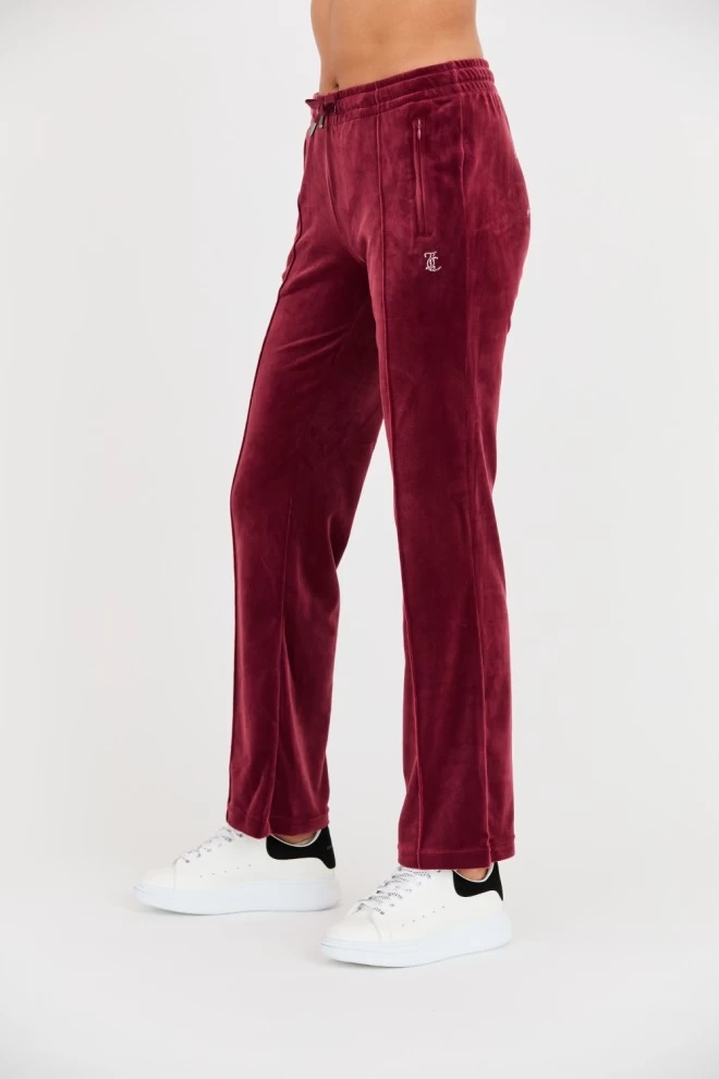 JUICY COUTURE Bordowe spodnie dresowe Tina Track Pants