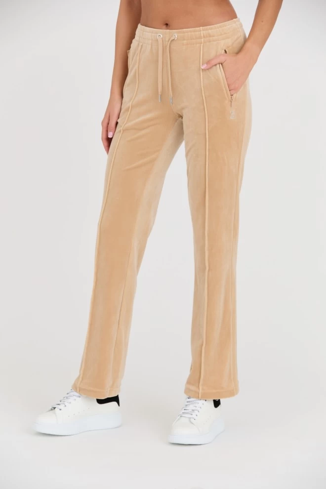 JUICY COUTURE Beżowe spodnie dresowe Tina Track Pants