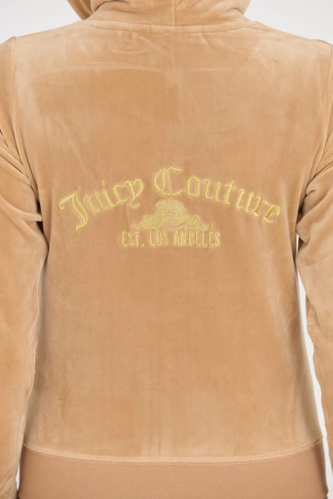JUICY COUTURE Бежевий світшот Arched Metallic