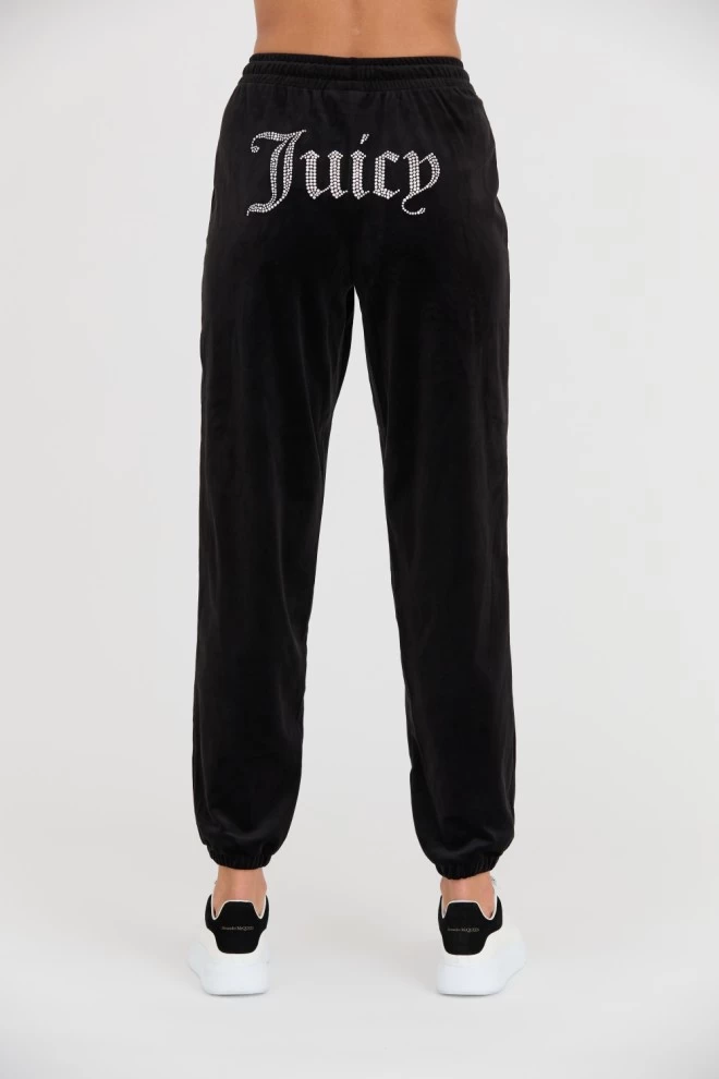 JUICY COUTURE Czarne spodnie dresowe Lilian Jogger