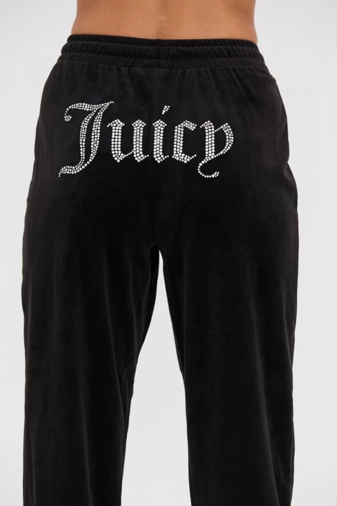 JUICY COUTURE Czarne spodnie dresowe Lilian Jogger