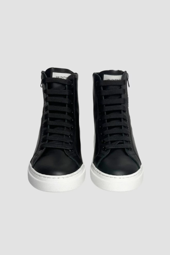 VALENTINO Czarne sneakersy HIGH-TOP