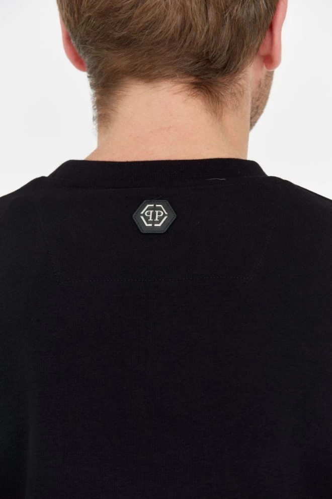 PHILIPP PLEIN Світшот чорний чоловічий світшот ls череп