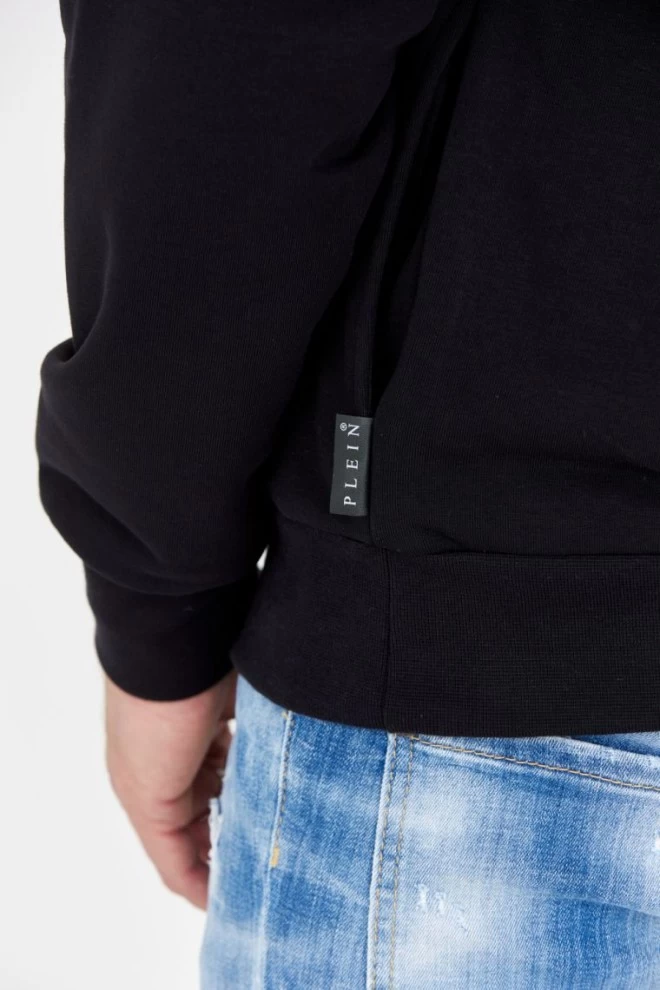 PHILIPP PLEIN Світшот чорний чоловічий світшот ls череп