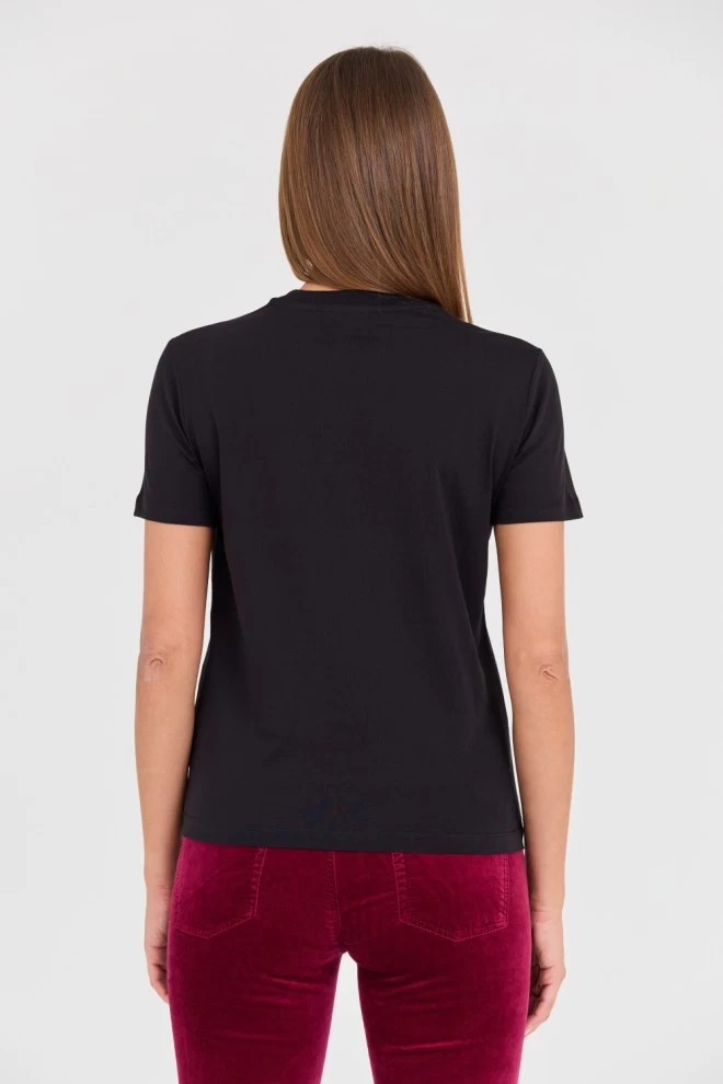 Футболка з тигровими круглими візерунками JUST CAVALLI Black R