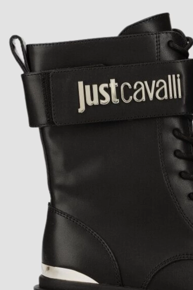 JUST CAVALLI Czarne buty Fondo Kani Kombat