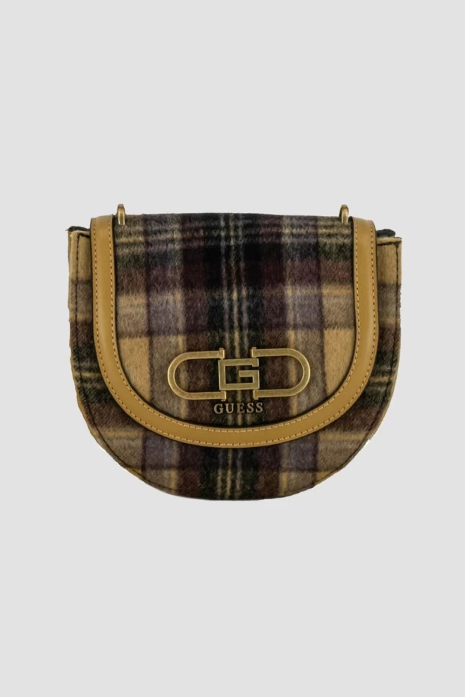 GUESS Brown Fleet Mini Handbag