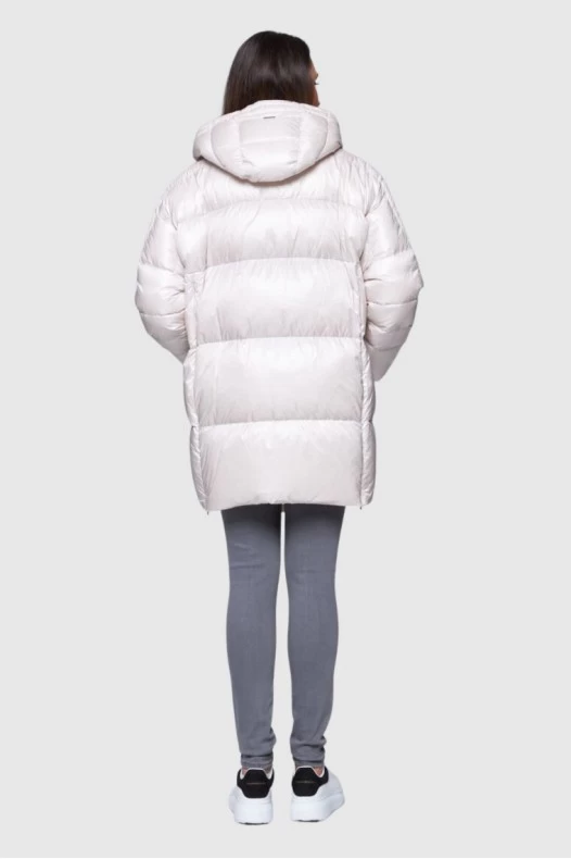 DIEGO M Ecru kurtka puchowa...