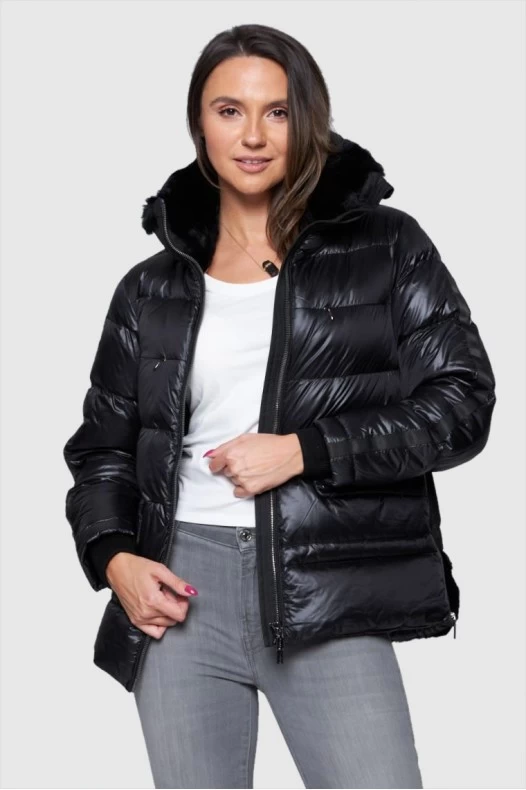 DIEGO M Black down jacket...