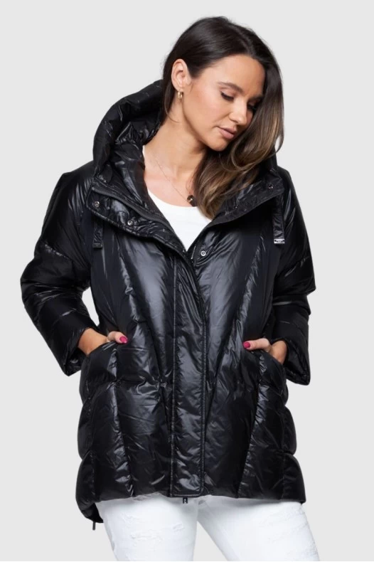 DIEGO M Black down jacket...