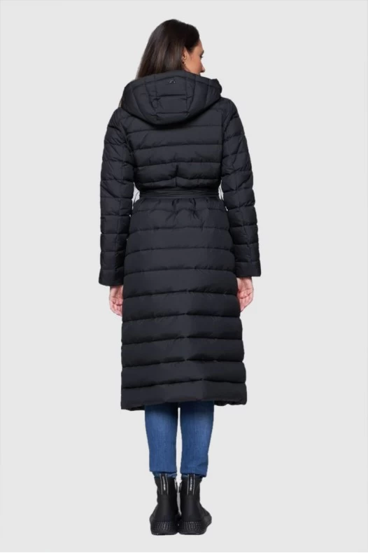 DIEGO M Long down coat with...