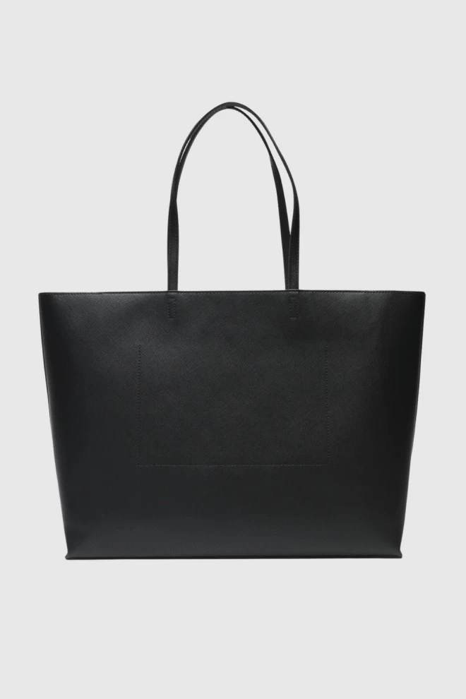 JUST CAVALLI Czarna shopperka Range Metal Lettering