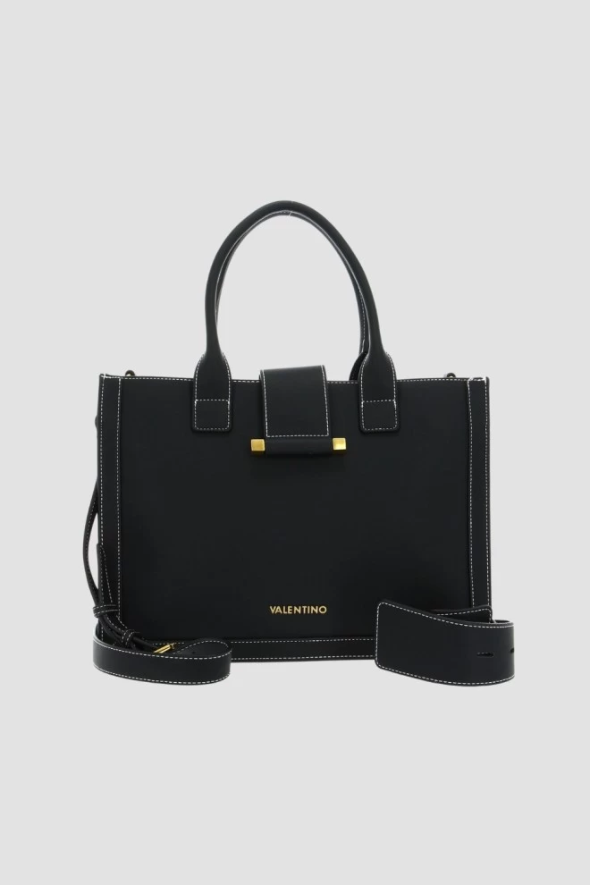 VALENTINO Black Large Frosty Handbag