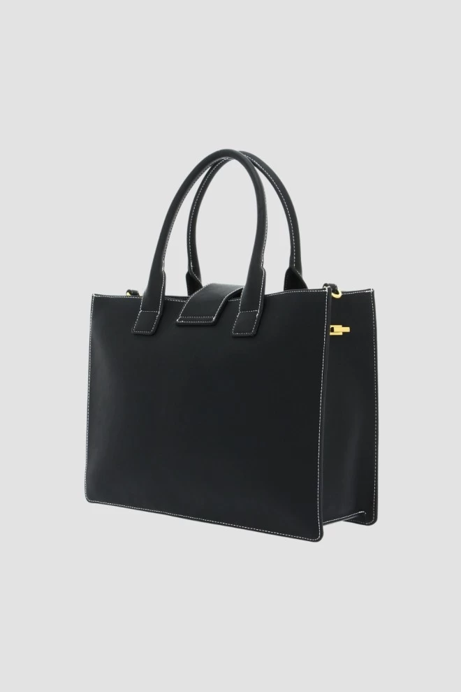 VALENTINO Black Large Frosty Handbag