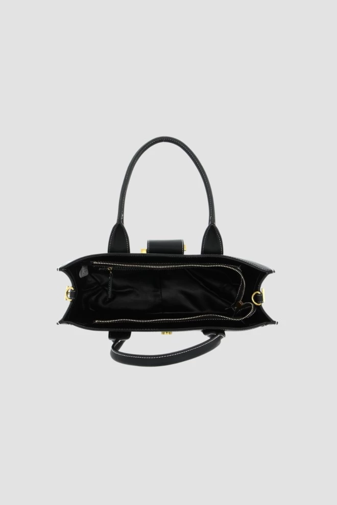 VALENTINO Black Large Frosty Handbag