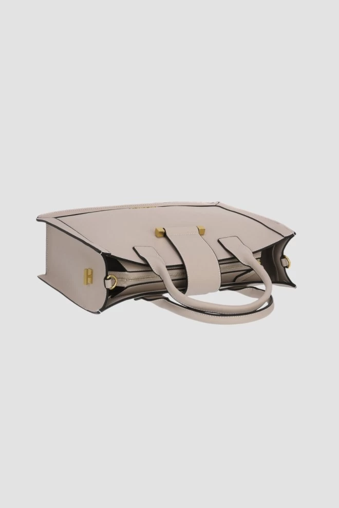 VALENTINO Beżowa duża torebka Frosty