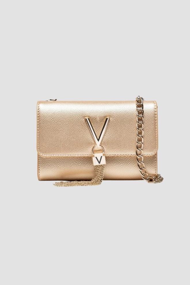 VALENTINO Gold Divina clutch bag