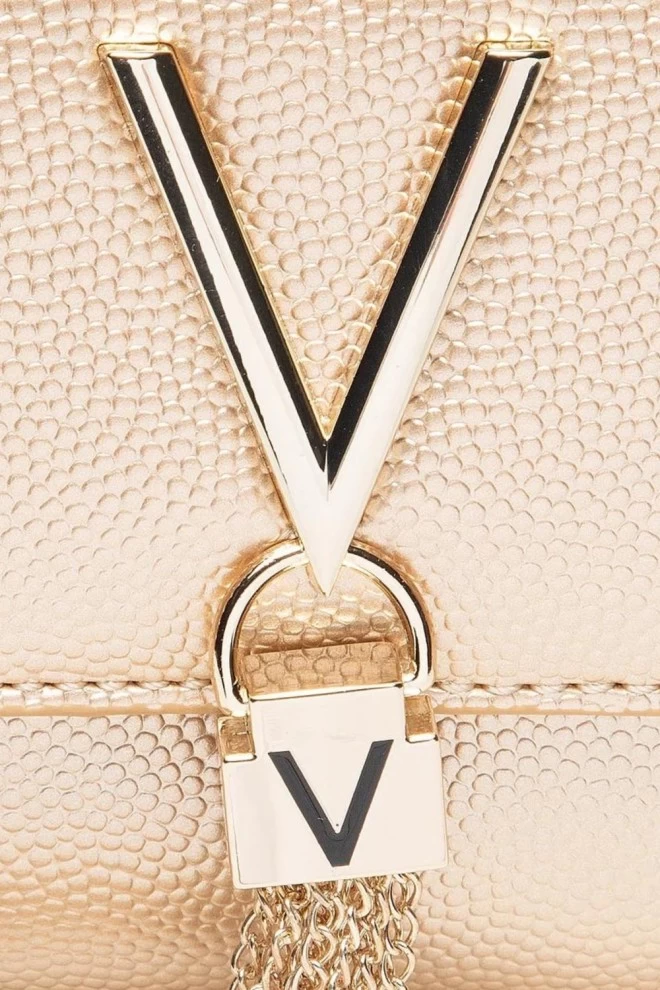 VALENTINO Gold Divina clutch bag