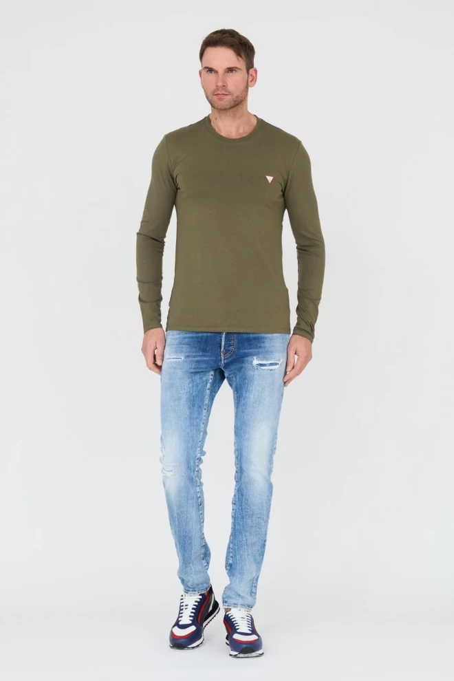 GUESS Zielony longsleeve