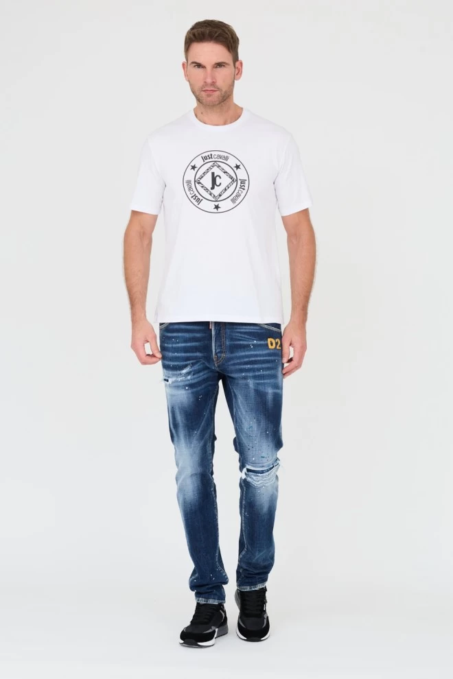 Футболка JUST CAVALLI White Fiche