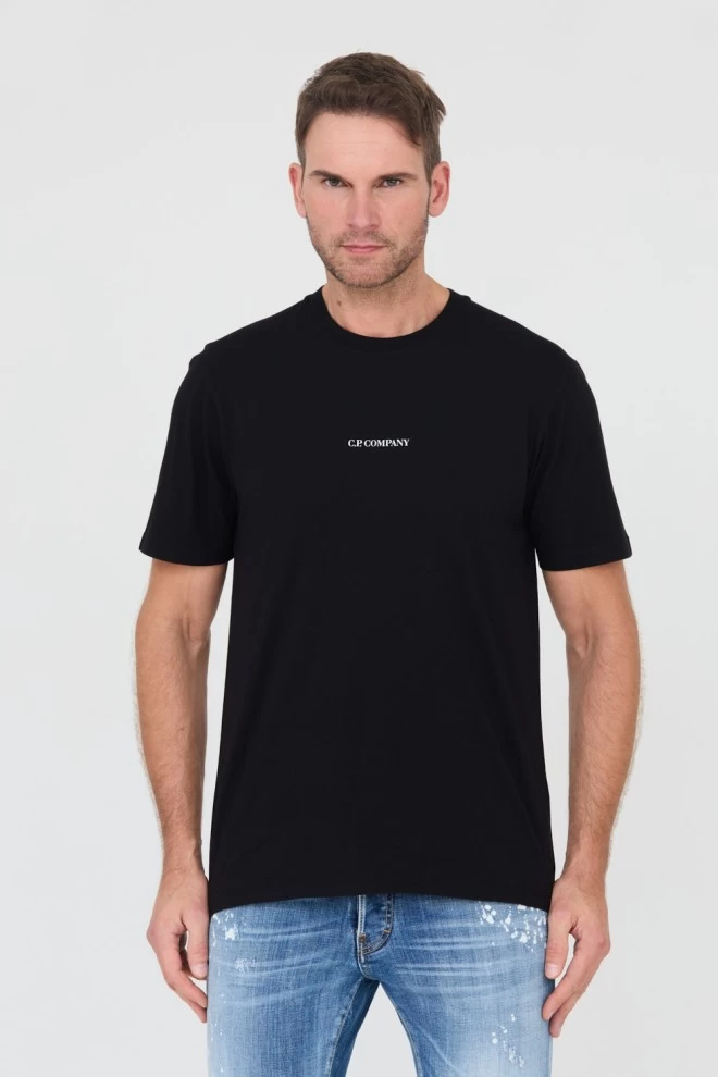C.P. COMPANY Czarny t-shirts Short Sleeve