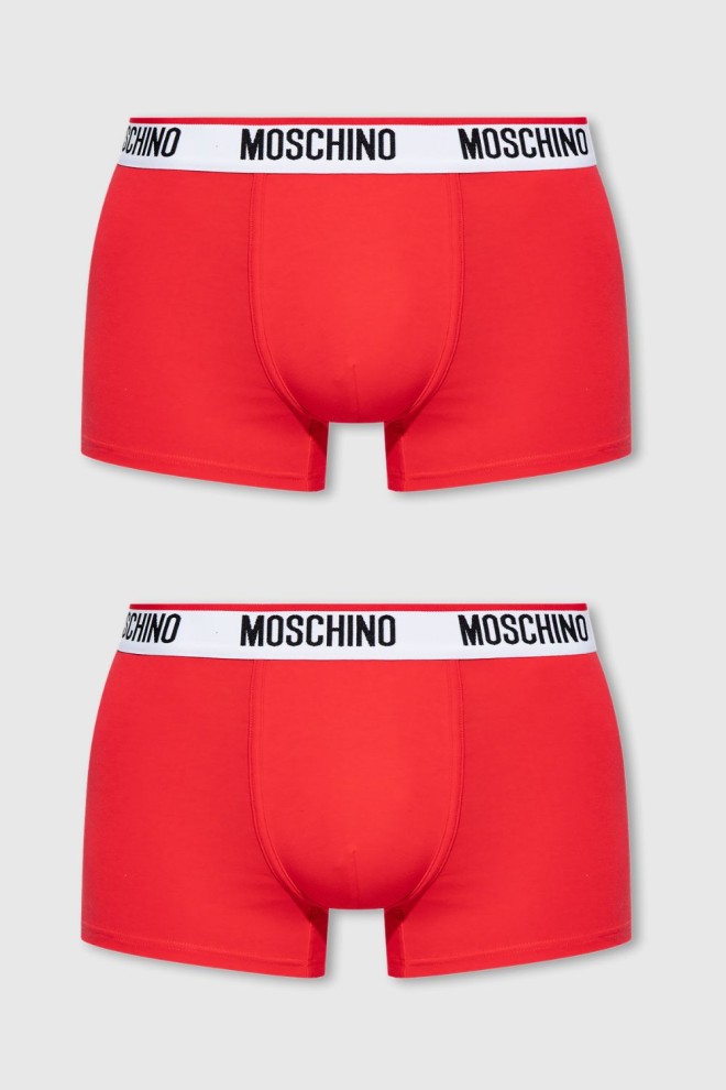 MOSCHINO Red men's boxer shorts 3PACK