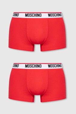 MOSCHINO Czerwone bokserki...