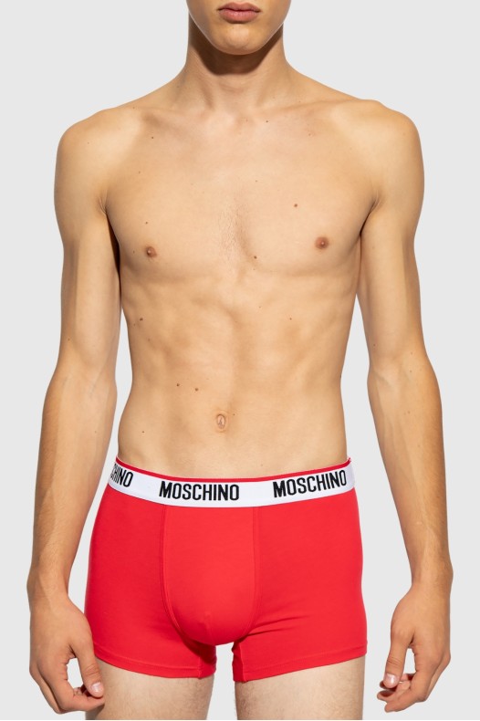 MOSCHINO Czerwone bokserki...