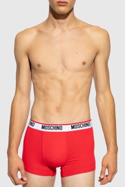MOSCHINO Czerwone bokserki...