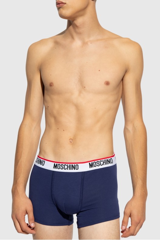 MOSCHINO Granatowe bokserki...