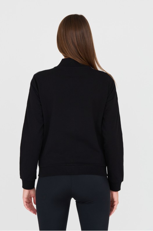 MOSCHINO Czarna bluza z...