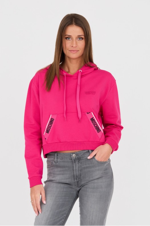 MOSCHINO Różowa bluza z...